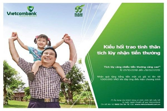 Chương trình khuyến mãi ‘Kiều hối trao tình thân, tích lũy nhận tiền thưởng’ năm 2018 của Vietcombank