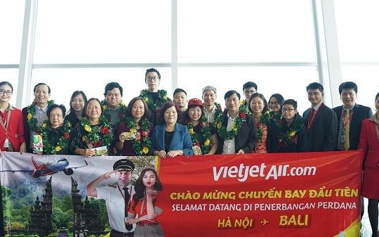 Vietjet khai Xuân với đường bay thẳng đầu tiên kết nối Hà Nội - Bali