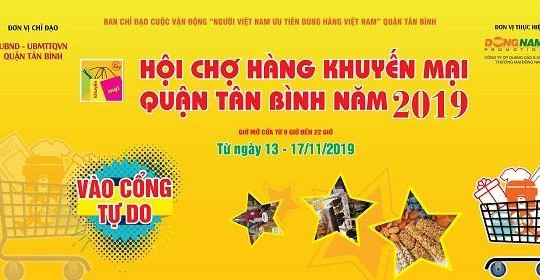 Hội chợ Hàng Khuyến mại quận Tân Bình năm 2019