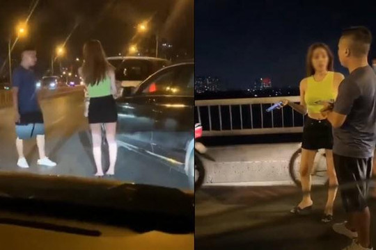 Mỹ nữ quay đầu ô tô trên cầu Vĩnh Tuy bức xúc vì bị quay clip: Biển số giống xe khác?!