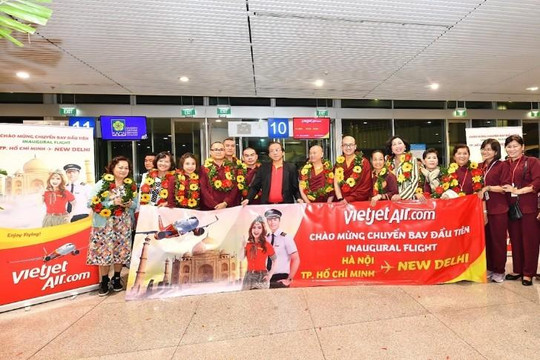 Vietjet tiên phong khai trương hai đường bay thẳng từ Việt Nam tới New Delhi, Ấn Độ