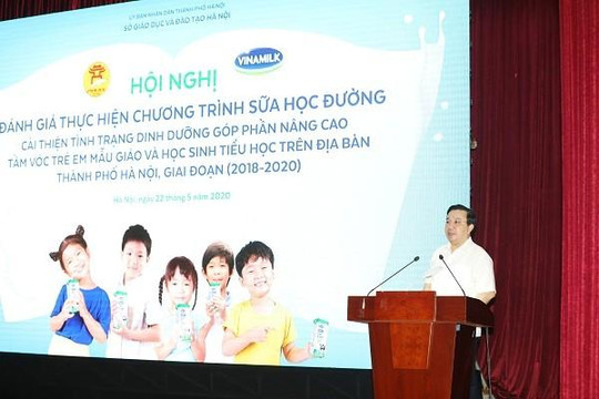 TP. Hà Nội tổ chức đánh giá hiệu quả Đề án Sữa học đường giai đoạn 2018-2020
