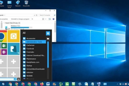 Mang giao diện tuyệt đẹp của Windows 10 lên Windows 7, dùng 4 desktop khác nhau