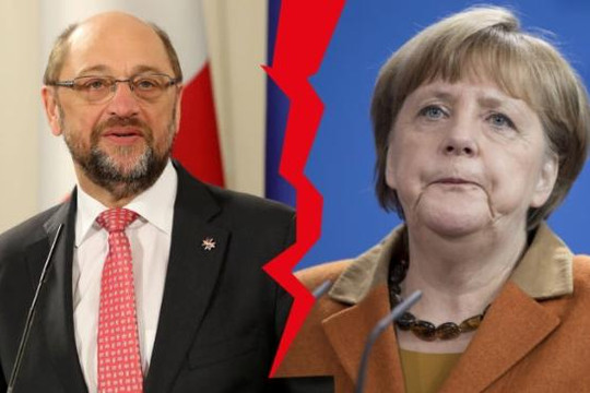 Ông Schulz không dễ hạ bệ Thủ tướng Đức Angela Merkel