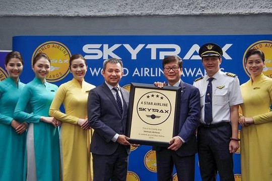 Vietnam Airlines, 4 năm liên tiếp nhận 4 sao từ Skytrax