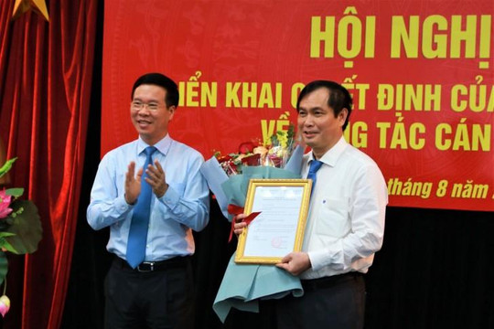 Chánh văn phòng Phan Xuân Thủy được bổ nhiệm làm Phó trưởng ban Tuyên giáo Trung ương