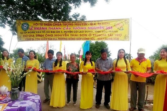 Sóc Trăng: Hội Từ thiện Tường Nguyên vận động xây 2 cầu nông thôn cho xứ cù lao