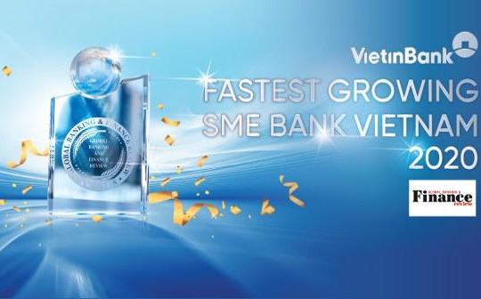 VietinBank nhận giải ‘Ngân hàng SME phát triển nhanh nhất Việt Nam 2020’