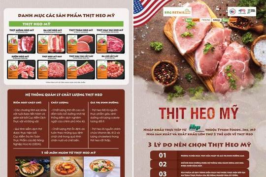 BRG Retail trực tiếp nhập khẩu và triển khai ‘Tuần lễ thịt heo Mỹ’ tại hệ thống siêu thị BRGMart