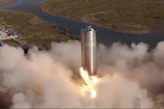 SpaceX khai hỏa nguyên mẫu tàu vũ trụ Starship SN6