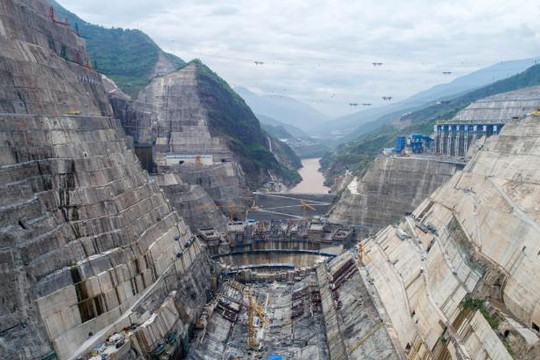 Công trình thủy điện lớn thứ hai trên thế giới ở Trung Quốc