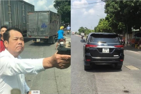 Bắc Ninh: Người rút súng đe dọa tài xế xe tải là giám đốc Công ty bảo vệ Hàm Long