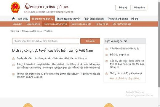 BHXH Việt Nam đẩy mạnh triển khai các dịch vụ công trực tuyến