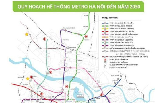 Hà Nội đề xuất chi hơn 65.400 tỉ đồng làm tuyến metro số 5 dài hơn 38 km