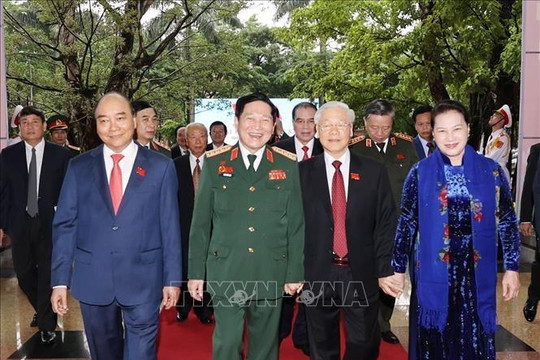 Tổng Bí thư, Chủ tịch nước, Bí thư Quân ủy TW Nguyễn Phú Trọng dự và chỉ đạo Đại hội Đảng bộ Quân đội
