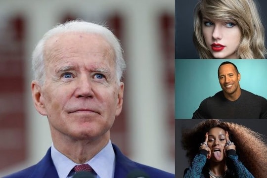 Nhiều người nổi tiếng ở Mỹ công khai ủng hộ ông Joe Biden