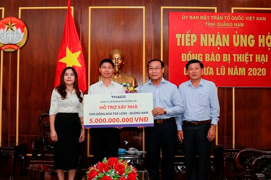 THACO hỗ trợ xây dựng lại ngôi làng cho đồng bào Trà Leng – Quảng Nam