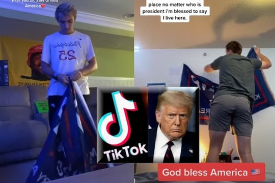 Xem trào lưu video gấp cờ Trump và chúc mừng Biden, Tổng thống Mỹ hẳn càng muốn triệt TikTok