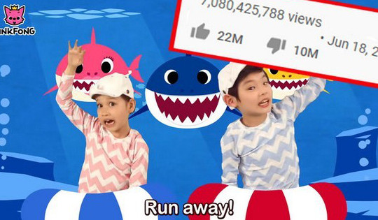 Baby Shark Dance được xem nhiều nhất YouTube: Số view tỉ lệ thuận với sự biếng ăn của trẻ em?!