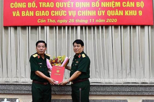 Thiếu tướng Nguyễn Văn Gấu được bổ nhiệm làm Chính ủy Quân khu 9