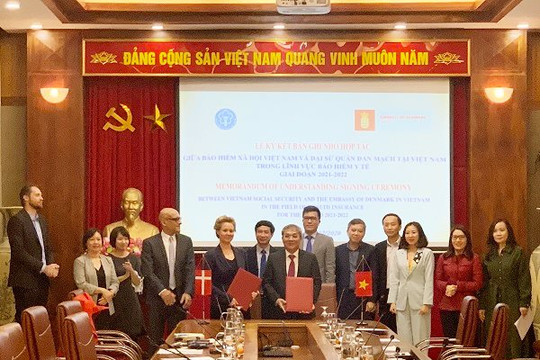BHXH Việt Nam và Đại sứ quán Đan Mạch ký kết bản ghi nhớ hợp tác