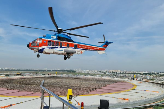Bệnh viện đầu tiên ở Việt Nam đưa vào hoạt động sân bay cấp cứu trực thăng