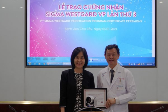 Hệ thống xét nghiệm huyết học đầu tiên tại Việt Nam được trao chứng nhận Six Sigma