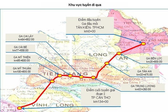 Nhà đầu tư Mỹ, Anh, Canada quan tâm dự án đường sắt 10 tỉ USD nối TP.HCM - Cần Thơ