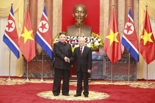Ông Kim Jong-un chúc mừng Tổng bí thư, Chủ tịch nước Nguyễn Phú Trọng