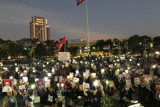 Sau Myanmar, bốn cuộc biểu tình tại Thái Lan nổ ra cuối tuần qua