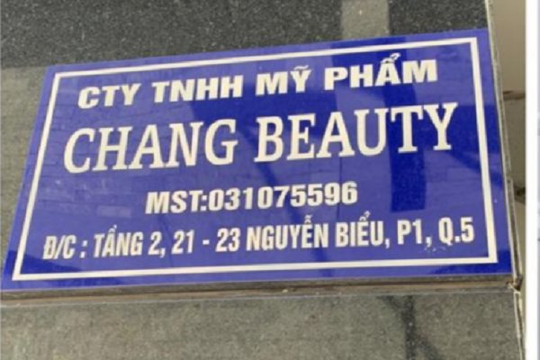 Đóng cửa Viện thẩm mỹ Chang Beauty ở chung cư Ngọc Khánh vì hoạt động “chui”, trá hình