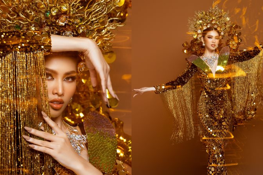 Á hậu Ngọc Thảo tỏa sáng trên sân khấu Miss Grand International 2020