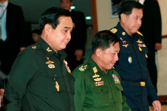 Quan hệ thân tình của Thống tướng Aung Hlaing với Thái Lan, quân đội Myanmar kêu gọi dân bỏ trốn về quê