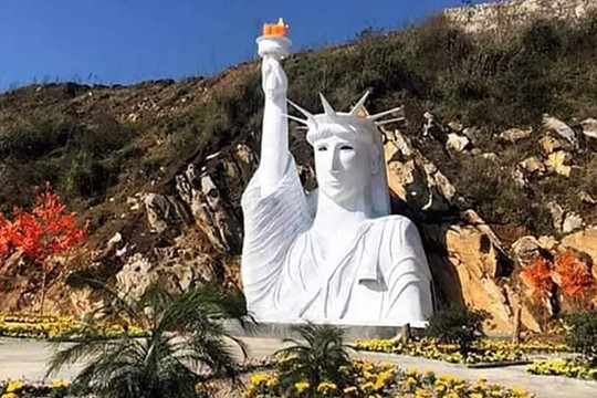 Khu vực tượng Nữ thần tự do "phiên bản lỗi" ở Sa Pa bị cấm đón khách