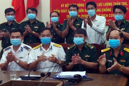 Các lực lượng vũ trang Kiên Giang ký kết phối hợp phòng chống xuất, nhập cảnh trái phép