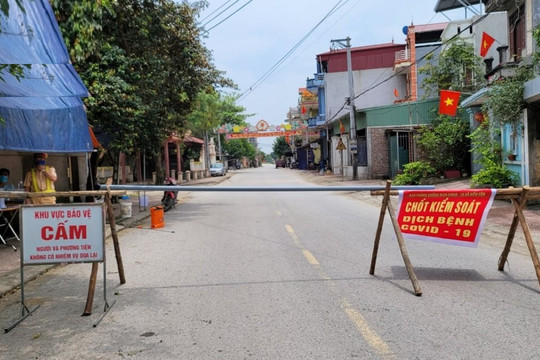 Bắc Ninh giãn cách xã hội toàn thành phố và một số huyện từ 7.5
