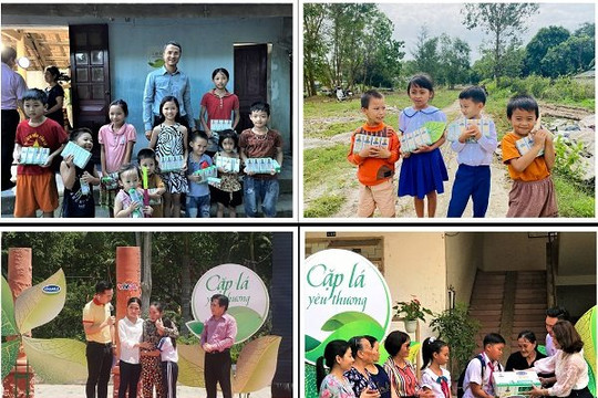 Vinamilk cùng Cặp lá yêu thương tiếp sức đến trường cho trẻ em tỉnh Ninh Bình