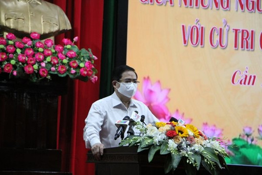 Thủ tướng Phạm Minh Chính tiếp xúc cử tri tại Cần Thơ