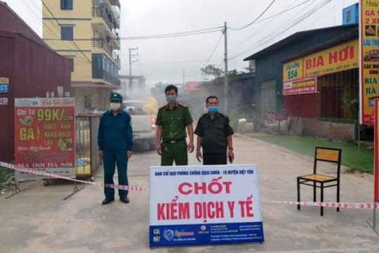 Bắc Giang tạm dừng hoạt động 4 khu công nghiệp, cách ly xã hội huyện Việt Yên