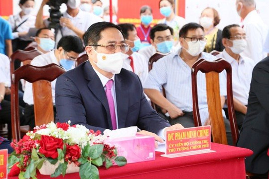 Thủ tướng Phạm Minh Chính hoàn thành bỏ phiếu tại Cần Thơ