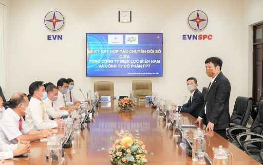 EVNSPC hợp tác với FPT để số hóa hoạt động sản xuất kinh doanh