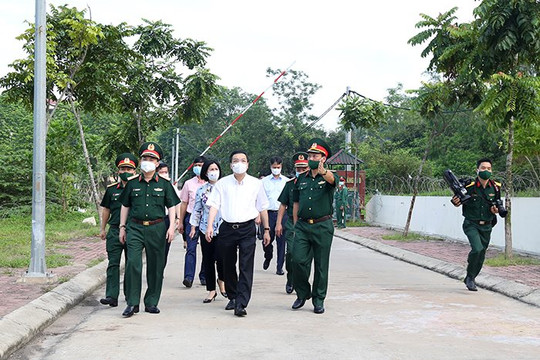 Nhiều ca F1 thành F0, Chủ tịch Hà Nội đến kiểm tra thực địa tại khu cách ly