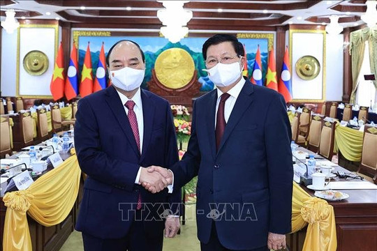 14 văn kiện hợp tác được ký kết trong chuyến thăm Lào của Chủ tịch nước Nguyễn Xuân Phúc