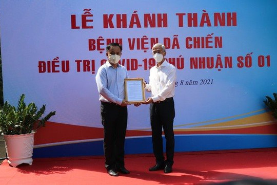 Trường THPT Phú Nhuận thành bệnh viện dã chiến điều trị F0