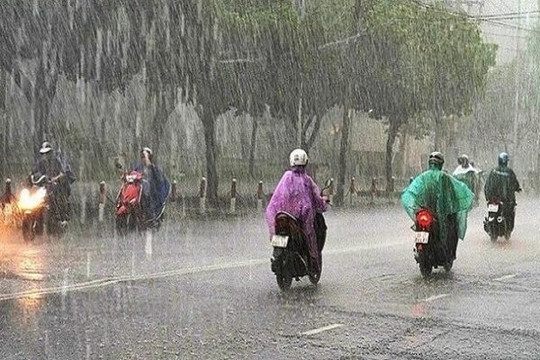 Bắc Bộ sắp hết nắng nóng, Hà Nội đón mưa giông