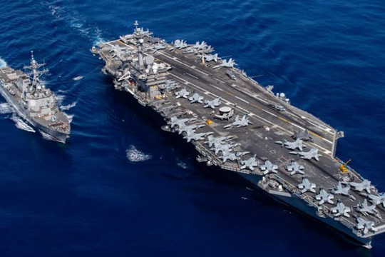 Nhóm tàu sân bay của Mỹ tiến vào Biển Đông tập trận bất chấp thái độ của Trung Quốc