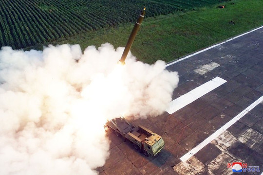 Triều Tiên lần thứ 3 trong tháng 9 phóng thử vũ khí 