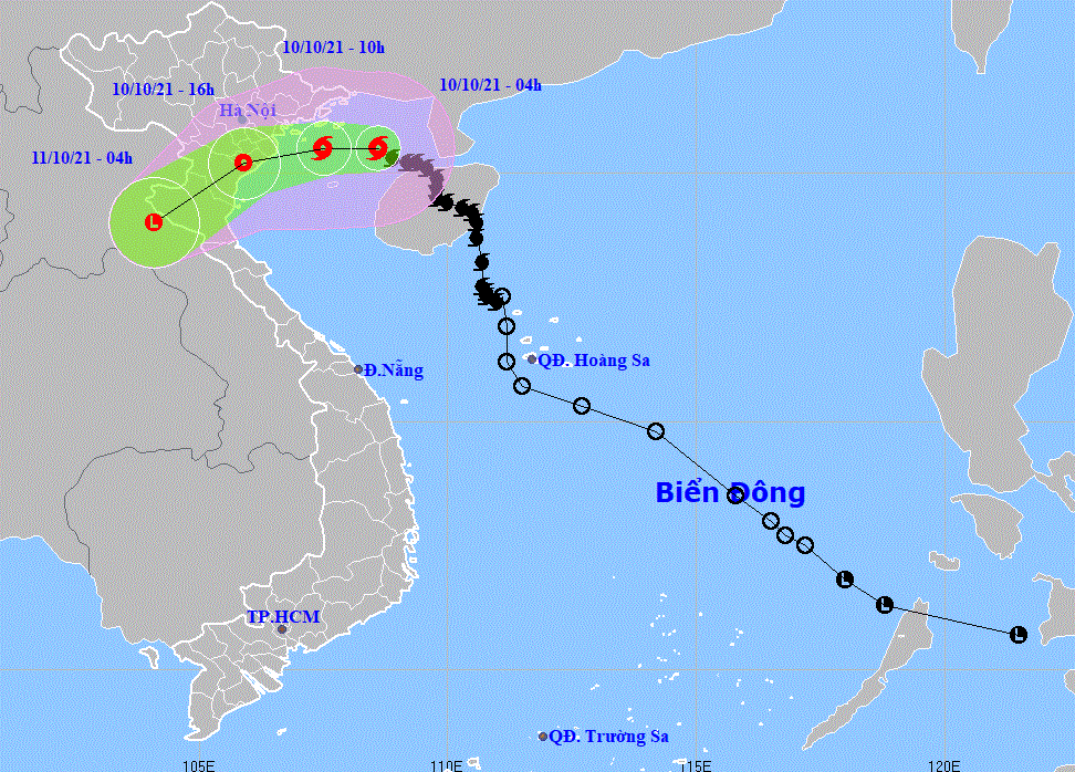 Bão số 7 giật cấp 10 cách đảo Bạch Long Vĩ 100km, một cơn bão khác đang hướng vào biển Đông 