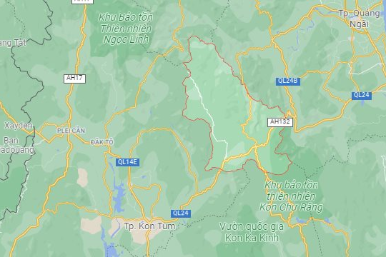 Đêm qua, động đất có độ lớn 3.7 tại huyện Kon Plông, Kon Tum
