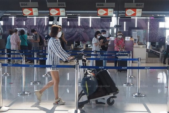 Từ mai (1.11), du khách Việt nhập cảnh Thái Lan không cần cách ly